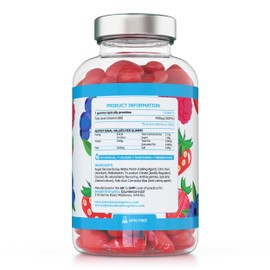 Folic Acid Gummies - 400μg, 60 Natural Berry Flavoured & Vegan Gummies - High Strength Vitamin B9 Folic Acid Pregnancy Support Prenatal Vitamin - No Artificial Sweeteners or Flavours – UK Made