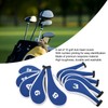10pcs Golf Iron Head Cover with Number Printing Neoprene Zippered