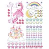 Unicorn Star Wall Stickers Fluorescent Rainbow Wall Stickers Decor for