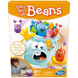 Hasbro Gaming Don't Spill The Beans Juego para niños, Juego de Equilibrio fácil y Divertido para niños de 3 años en adelante, Juegos preescolares para 2 Jugadores, Juegos de Mesa para niños