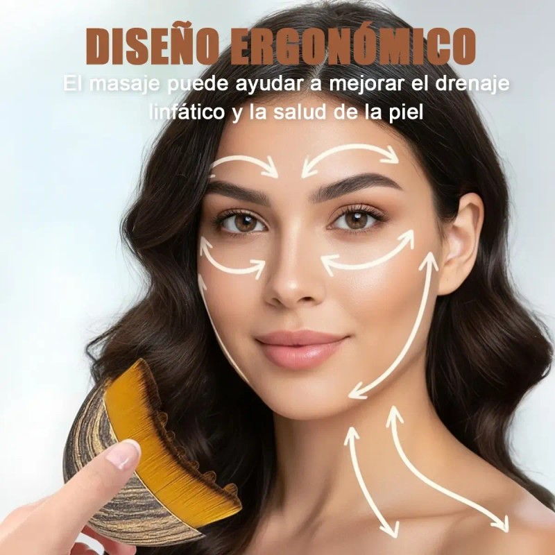 Lymphatic Contour Face Brush Para Belleza De Cuello Y Cara