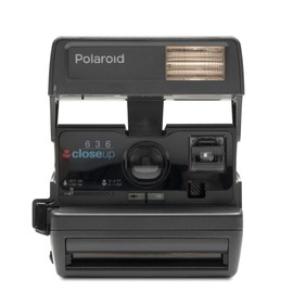 Polaroid Originals Polaroid 600 One Step Close Up with 600 Color Double Pack Film Bundle, Black Close Up (Renewed)