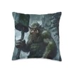 Troll Nordic Mythology Throw Pillow