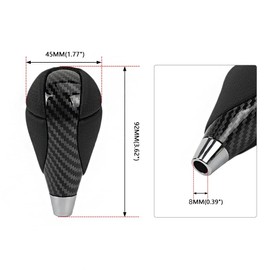 muge racing Gear Shift Knob Carbon Fiber Leather for Most Lexus ES300 GS430 IS250 LX470 RX450h Toyota Crown Corolla Camry Rav4 Prado 4Runner Highlander