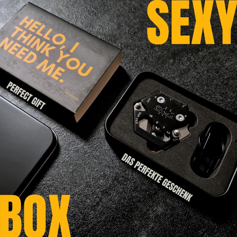 exUs 541 -16 in 1 Designer Multitool Tool Keyring Outdoor