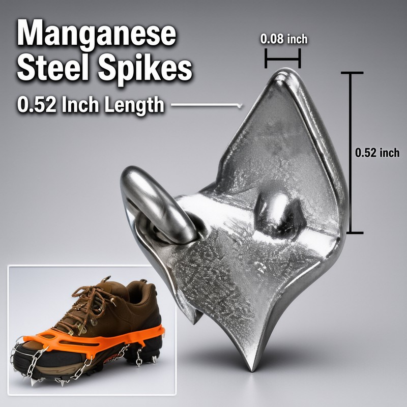 Winter Ice Crampons for Hiking and Walking – 8-Tooth Stainless