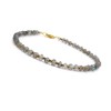 Real labradorite ombre strand bracelet with 925 sterling silver lobster