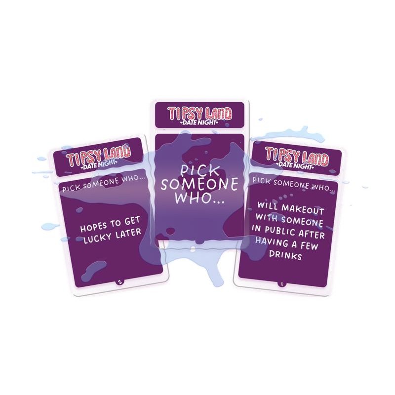 Tipsy Land Date Night Board Game - Fun Adult Drinking