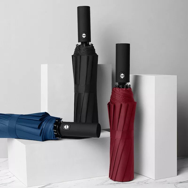 ACESOME 12 Ribs Automatic Umbrella Windproof Strong,Reinforced Windproof Umbrella, Portable