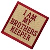I Am My Brothers Keeper Patch Funny Badge Embroidered Biker