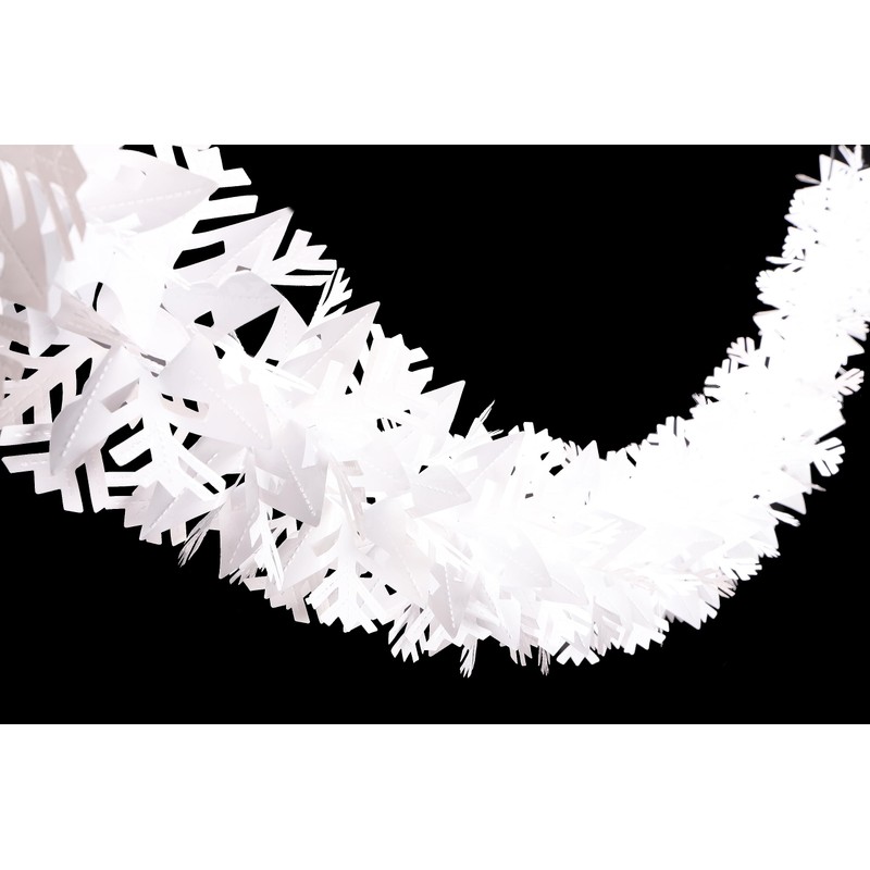 Toyland® 6.8ft (2.1m) White Festive Snowflake Garland - Christmas &
