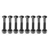 PATIKIL 8 Pcs 1-5/16" / 33mm Skateboard Mounting Hardware Carbon