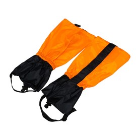 A-ITEM Mountain Climbing Gaiter, Orange Climbing, Wild Vegetable Catching, Cycling Gator, Mountain Climbing Spats, Waterproof, Rain Protection, Mud Flap, Mud Splatter, Velcro Closure, Trekking, Leg Cover (Orange)