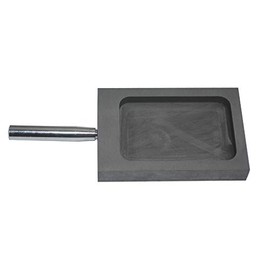 LLF Gold Silver Graphite Ingot Mold Mould Crucible for Melting Casting Refining with Metal Bar (1kg (Flat))