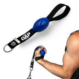 OAP Arm Wrestling Pronator Egg, Hand Trainer Ball, Forearm Trainer, 100% Made in Germany, Wrist Ball, Compatible with Cable Pull, Resistance Bands, Loading Pin, for Home Gym / Gym, Blue