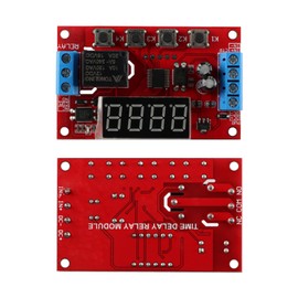 JESSINIE 12V Multi-Mode Time Delay Relay Module, Adjustable Delay Timer, for Automation Home Appliances DIY Projects