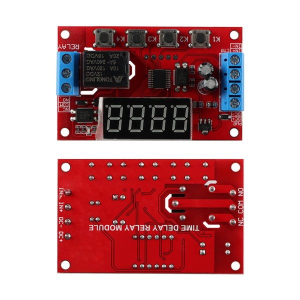 JESSINIE 12V Multi-Mode Time Delay Relay Module, Adjustable Delay Timer,