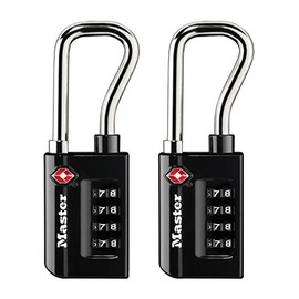 Master Lock Candado de combinación numérica para equipaje, aceptado por TSA, reconfigurable, puedes configurarlo tú mismo, Numérico, Paquete de 2