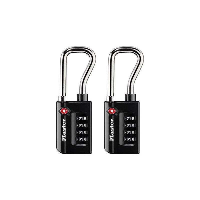 Master Lock Candado de combinación numérica para equipaje, aceptado por