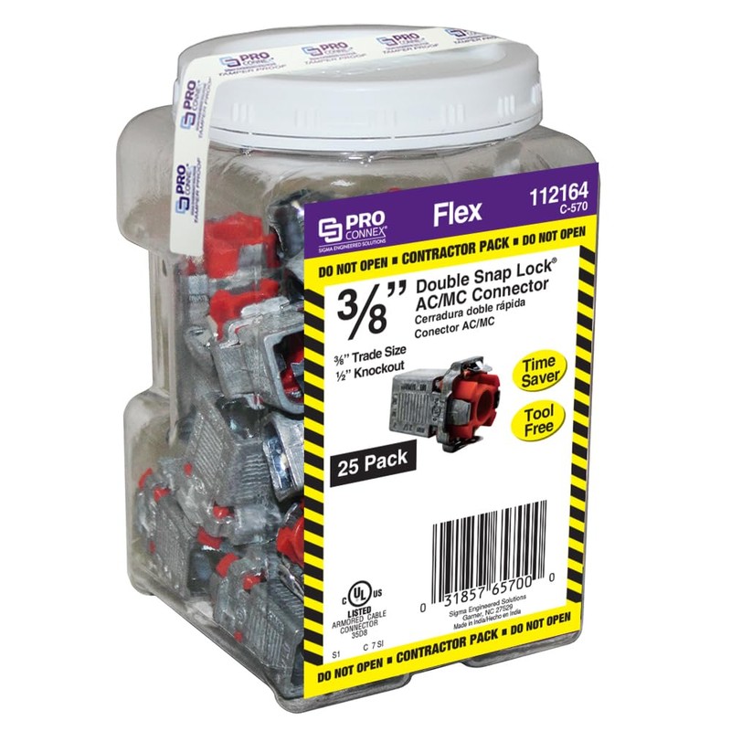 SIGMA ENGINEERED SOLUTIONS ProConnex C-570 Double Snap Lock AC/MC Connector
