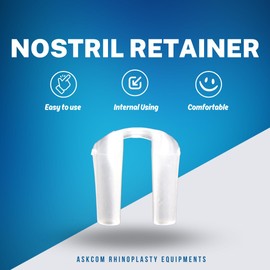 Nostril Retainer for Rhinoplasty, SILICONNE NOSTRILE Shaper NO:7