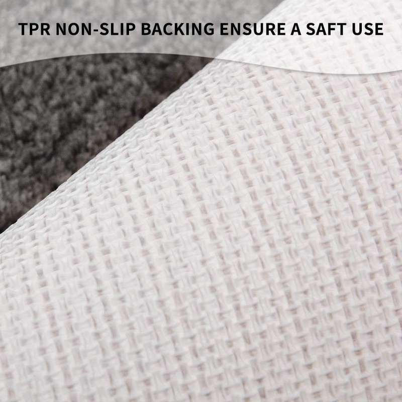 Carvapet Non-Slip, Water Absorbent Bath Mat, Bathroom Rug, Soft Plush,