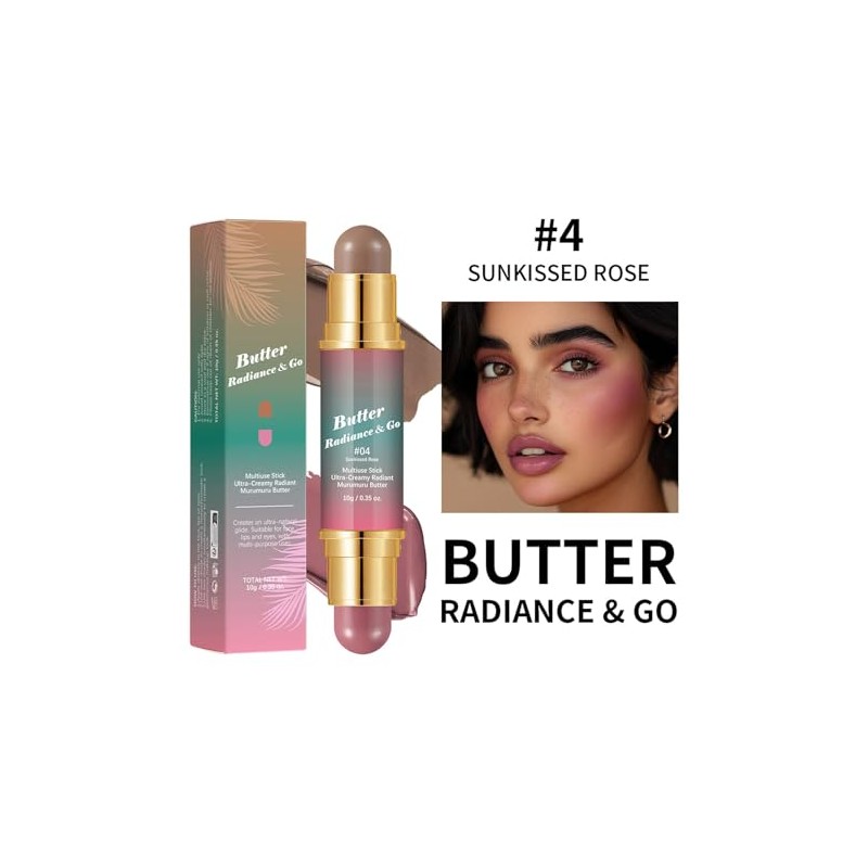 Maquillaje Barra Multiusos Acabado Mate Brillo Edificable Diseño Cremoso Contorno