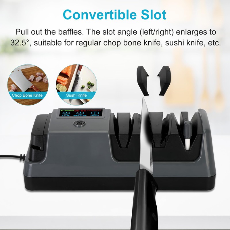 5 in 1 Electric Knife Sharpener with LCD Screen, 3