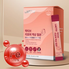 Lacticive Iron Supplement Lipoper Liquid Stick Green Grape Flavor 30 Packets / 락티브 철분 영양제 리포퍼 액상 스틱 청포도맛 30포