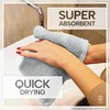 HomeBurg Luxe 12-Piece Washcloth Set - 100% Cotton, Soft &