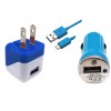 Generic Mini USB Car, Wall, Cable Adapter Charger Combo -