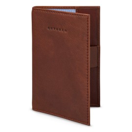 Gryphen Hoxton Leather Golf Scorecard Holder with Pen Loop (Brown)