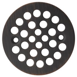 Designers Impressions 651731 Oil Rubbed Bronze Screw-in Shower Drain Strainer - 4-1/4" Diameter