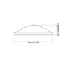 PATIKIL 5pcs Diameter 34mm Height 13.5mm Flat Convex Lens Acrylic