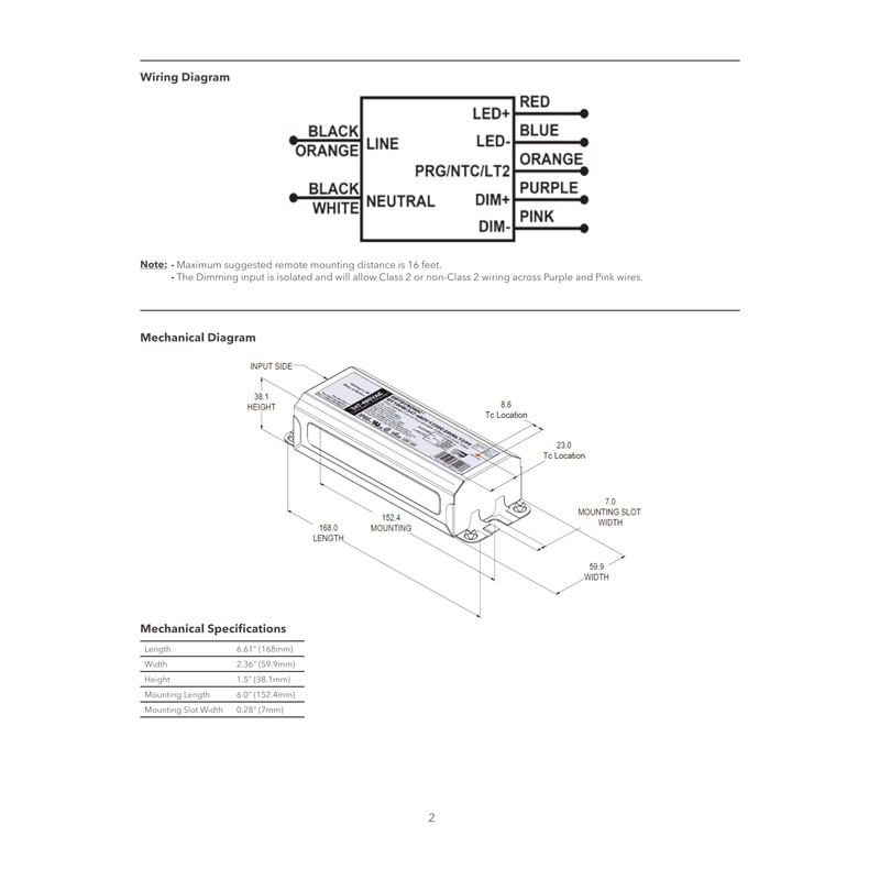 eldoLED | 2743YC OPTOTRONIC OT 100W 347-480V 1250C Programmable LED