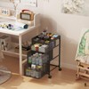 Rolling Utility Cart with 3 Drawers, Craft Organizer and Storage