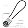 Dhiedas Fingerprint Cable Lock, 6" Long Cable Smart Padlock with
