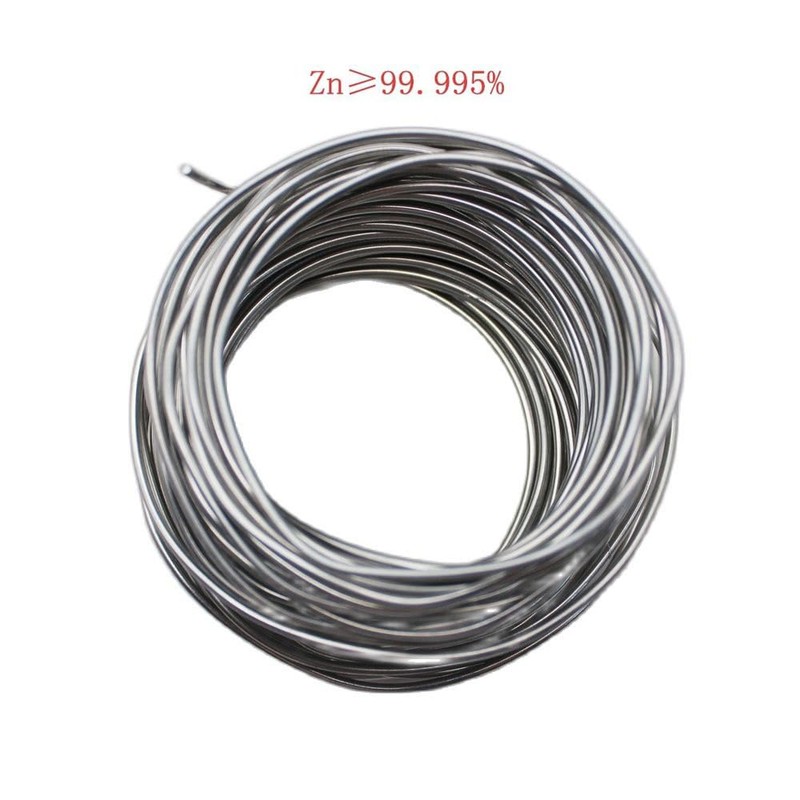 BBYPP Zinc Zn Wire 1.5mm, 20m/65 Ft, High Purity 99.995%