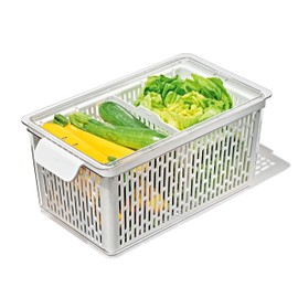 OXO Good Grips Produce Saver – Large Bin, 13.8 x 7.4 x 6.1 in, White