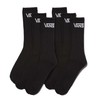 Vans Unisex Classics Crew Sock 6-Pack Black 6.5-9