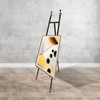 Metal Easel Stand with Chain Support for Mirror,Iron Floor Easels