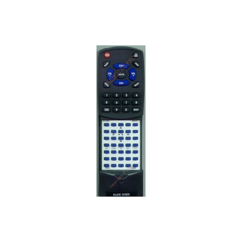 Replacement Remote Control for Clarion CMD5 Main, CMD6, CMD7, CX201,