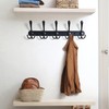 Dseap Coat Rack Wall Mounted - 5 Tri Hooks, Heavy