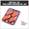 HORUSDY 4-Pack Welding Magnet Set, Magnetic Square Welder Holder, Orange,