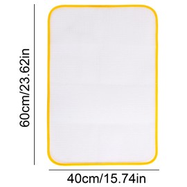 IRYNA 5Pcs Heat-Resistant Mesh Ironing Cloth,Protective Ironing Cloth Mesh Fabric Iron Pressing Cloth,Protective Ironing Scorch Saving Mesh Pressing Pad(40 x 60cm)