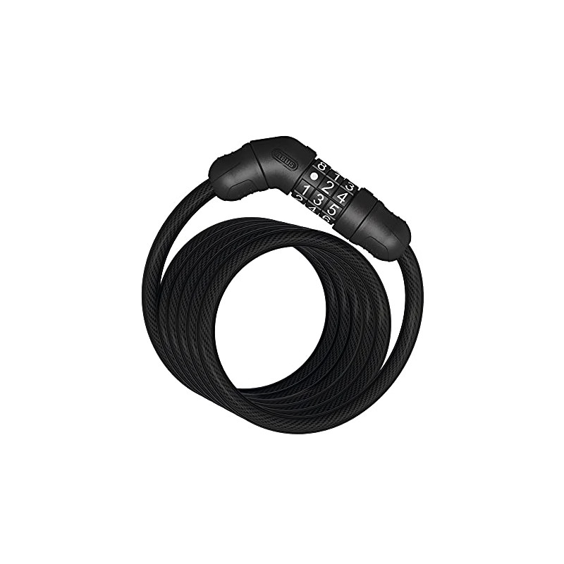 ABUS Spiralkabelschloss Star 4508C/150 - Zahlenschloss aus 8 mm starkem