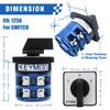 Keymoo 125A Rotary Changeover Switch with Master Switch Exterior Box,