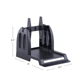 Thermal Label Holder for Rolls and Fan-Fold Labels Great for Desktop Thermal Printers Label Holder Black