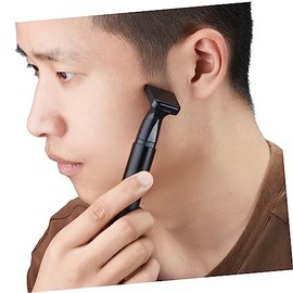 Beaupretty Rechargeable Nose Hair Trimmer and Sideburns Clipper for Men and Women Razor with Detachable Washable Heads for Facial Eyebrow Ear Hair Grooming