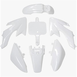 WHITE PLASTIC FENDER KIT FOR HONDA CRF XR50 CRF50 SDG SSR 110 125 BIKE PS01